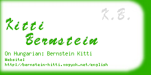 kitti bernstein business card